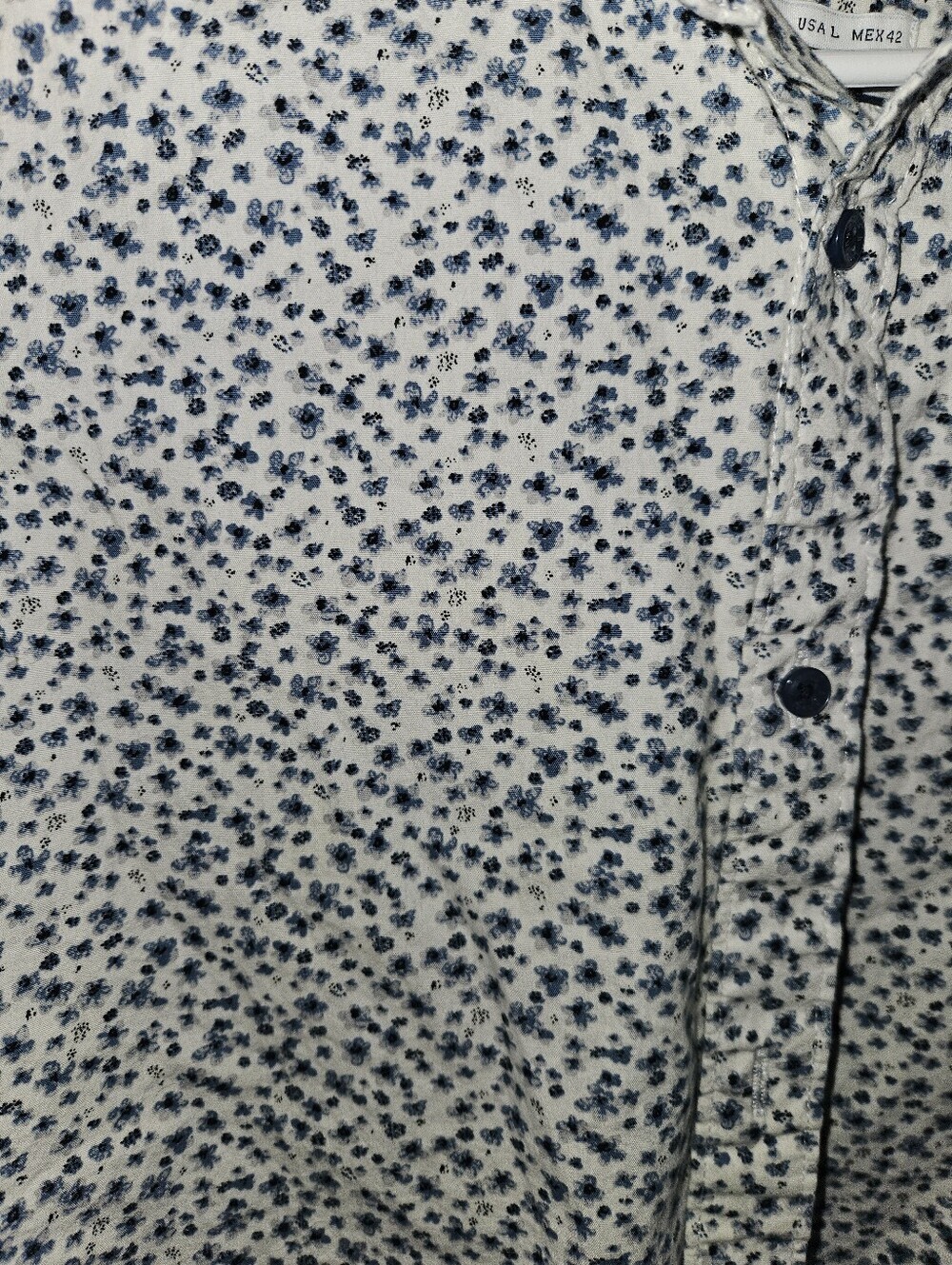 Denim & Flower Womans Floral Print Long Sleeve Button Up Shirt Size L - Picture 4 of 11
